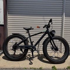 ファットバイク　中古美品　永岡 ファットバイク ビーチクルーザー 自転車 24インチ FATBIKE ファット