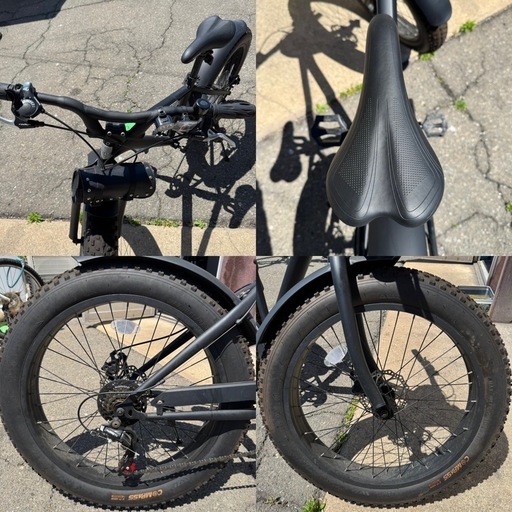 ファットバイク ビーチクルーザー 自転車 24インチ FATBIKE ファットバイク シマノ7段変速