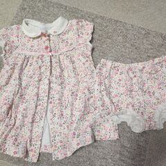 ベベ　ワンピース＆ブルマ　80～90cm