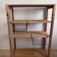 【受け渡し者決定】パイン材シェルフの画像