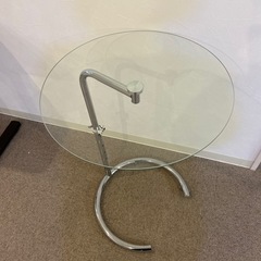 《中古》ガラスサイドテーブル