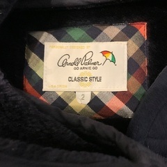 美品 Arnold Palmer ネイビー コート サイズ2の画像