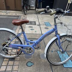 ジュニアサイクル 子供自転車 24インチ シマノ製6段変速 折畳...