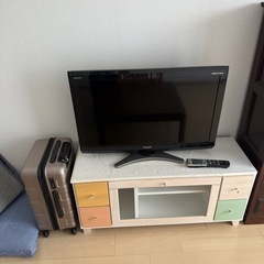 SHARP32型とTV台セット