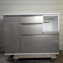 ニトリ キッチンカウンター シルバー系 幅120cm 25e菊DO