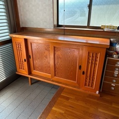 下駄箱　昭和レトロ　家具　和風　無垢材　