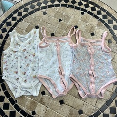 【7/16値下げ‼️】👶西松屋　ベビー夏用メッシュ肌着6点セット⭐︎の画像