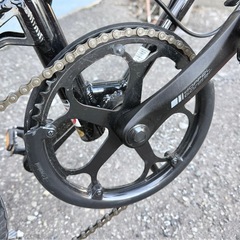 札幌市内配送可 ドッペルギャンガー 104 ブラックバレット2 16インチ 折りたたみ自転車 7段変速 ②の画像