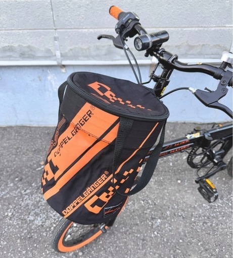 札幌市内配送可 未使用品 ドッペルギャンガー 104 ブラックバレット2 16インチ 折りたたみ自転車 専用フロントバッグ付き 札幌市内配送可 未使用品 ドッペルギャンガー 104 ブラックバレット2