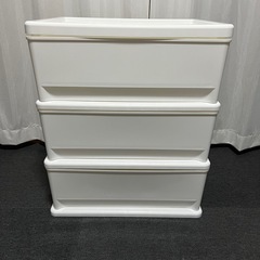 3段　プラケース 引出し プラチェスト タンス クローゼット 