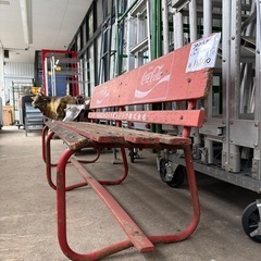 レトロ品 希少？ コカコーラベンチ 木製の画像