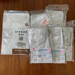 クリア収納袋6点