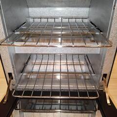 週末値引き。今週末引取で１５％OFF極美品!! 縦型鏡面オシャレオーブントースター!! の画像
