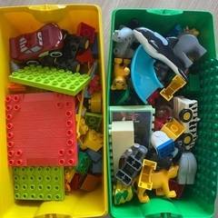 中古 LEGO レゴ デュプロ 箱2個分 動物 基本のセット 格安 幼児 知育 おもちゃの画像