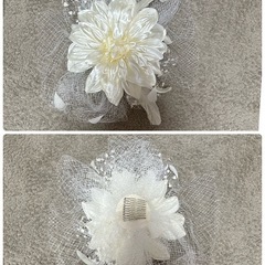 結婚式向け ヘッドアクセ2点