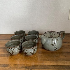 陶器　急須と湯呑み　7点セット