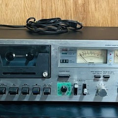 希少AIWA カセットデッキ AD-7400 レトロ70年代 通電確認済み