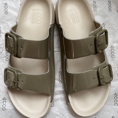 値下げ ECCO Cozmo Sandal レザー2ストラップサンダル