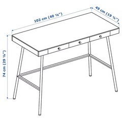 IKEA リルオーセン デスクの画像