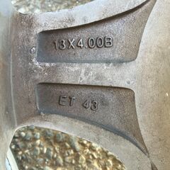 Staker  アルミホイール 13×4.00 +43 13インチ PCD100/4H 4本セットの画像