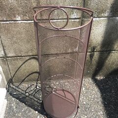 ☆お値下げJM19811S)傘立て 直径：約19cm 高さ：約56cm 中古品【取りに来られる方限定】の画像