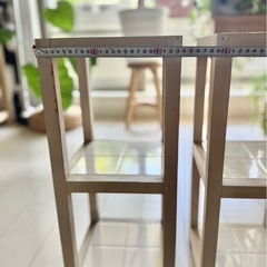 直接引き取り希望　
棚　植物台 アンティーク風　2台セットの画像