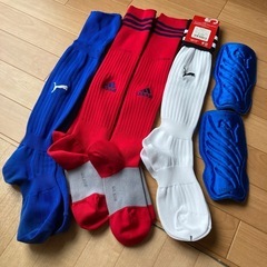 靴下新品あり　サッカーソックス4足まとめ　22〜24cm