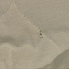 クマ耳付き　フリースおくるみの画像