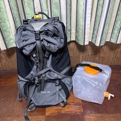 AXIS 70 登山リュック　➕　LOGOS水タンク