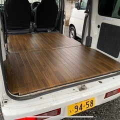 ハイゼットカーゴ　サンバーバン　320 321 車中泊　フラット　キャンプの画像