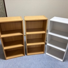 カラーボックス中古3セット