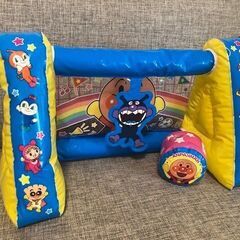 【アンパンマンはじめてスポーツ 大きくふくらむ！サッカーゴール】※0円！の画像