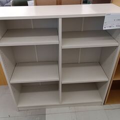 ★ジモティ割あり★  収納家具  H96×D29×W90 クリー...