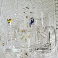 アサヒ サントリー ガラス製グラス　2個ペアセット！　
