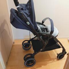 【美品】コンビ　ベビーカー　スゴカルSwitch　レインカバー付