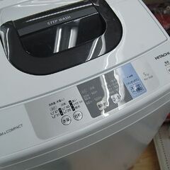 ④ 洗濯機 5.0kg 2018年製 日立 NW-50B ホワイト/白 HITACHI 生活家電 札幌市 清田区 平岡の画像