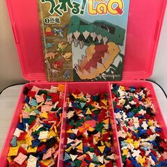 【中古玩具】ブロック　LaQ　恐竜見本セット付！