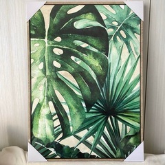 【 新品未開封品  Francfranc フランフラン アート ボタニカル 53×73 】　リーフ インテリア リゾート  の画像