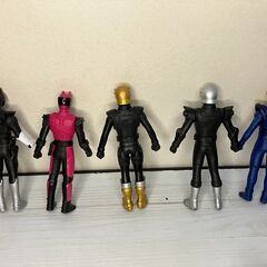 【中古玩具】ヒーロー玩具　仮面ライダー人形セットの画像