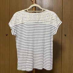 しまむら　ボーダーカットソー　L  夏物の画像