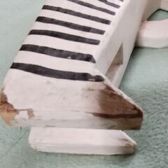 中古品 ねこの置物(木製）の画像