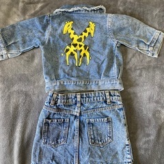 ベビーデニムジャケット＆スカート+Tシャツの画像