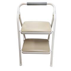 【極美品】二段　脚立　アイボリー　高さ84㎝