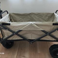 アウトドア キャリーワゴン 折りたたみ コンパクト 耐荷重100kg 4輪 キャンプの画像