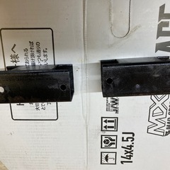 JA11純正バンプラバーと延長ブラケットの画像