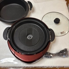 タイガー　ホットプレート　グリルなべ　CQD-B120【2回使用...