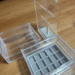 無印　重なるアクリルケース　アクセサリーケース　セット