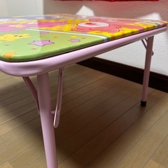 無料　ケアベア　折りたたみ机　子供用 の画像