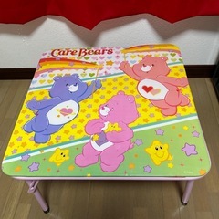 無料　ケアベア　折りたたみ机　子供用 の画像