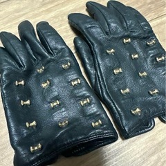 Ted Baker テッドベイカー レザー 手袋 黒 ブラック ...